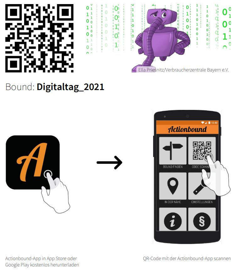 QR-Code für das Actionbound-Spiel "Dirty Harry 2.0".