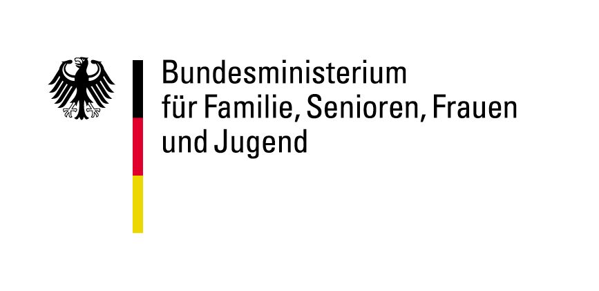 Förderhinweis des Bundesministeriums für Familie, Senioren, Frauen und Jugend