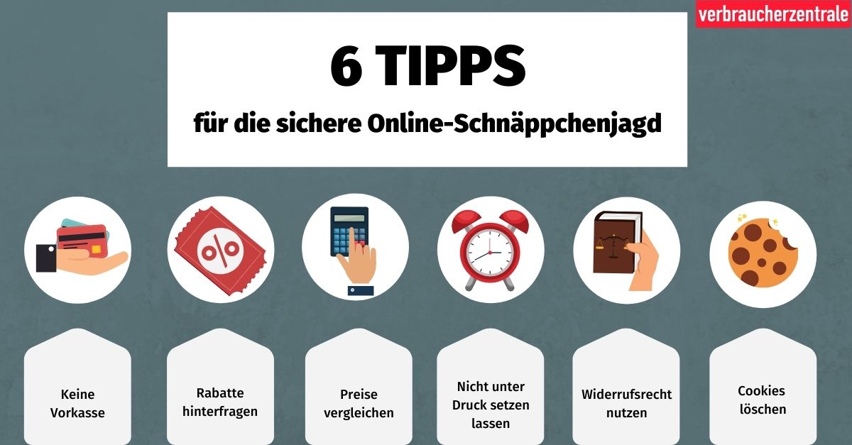 6 Tipps für die sichere Online-Schnäppchenjagd