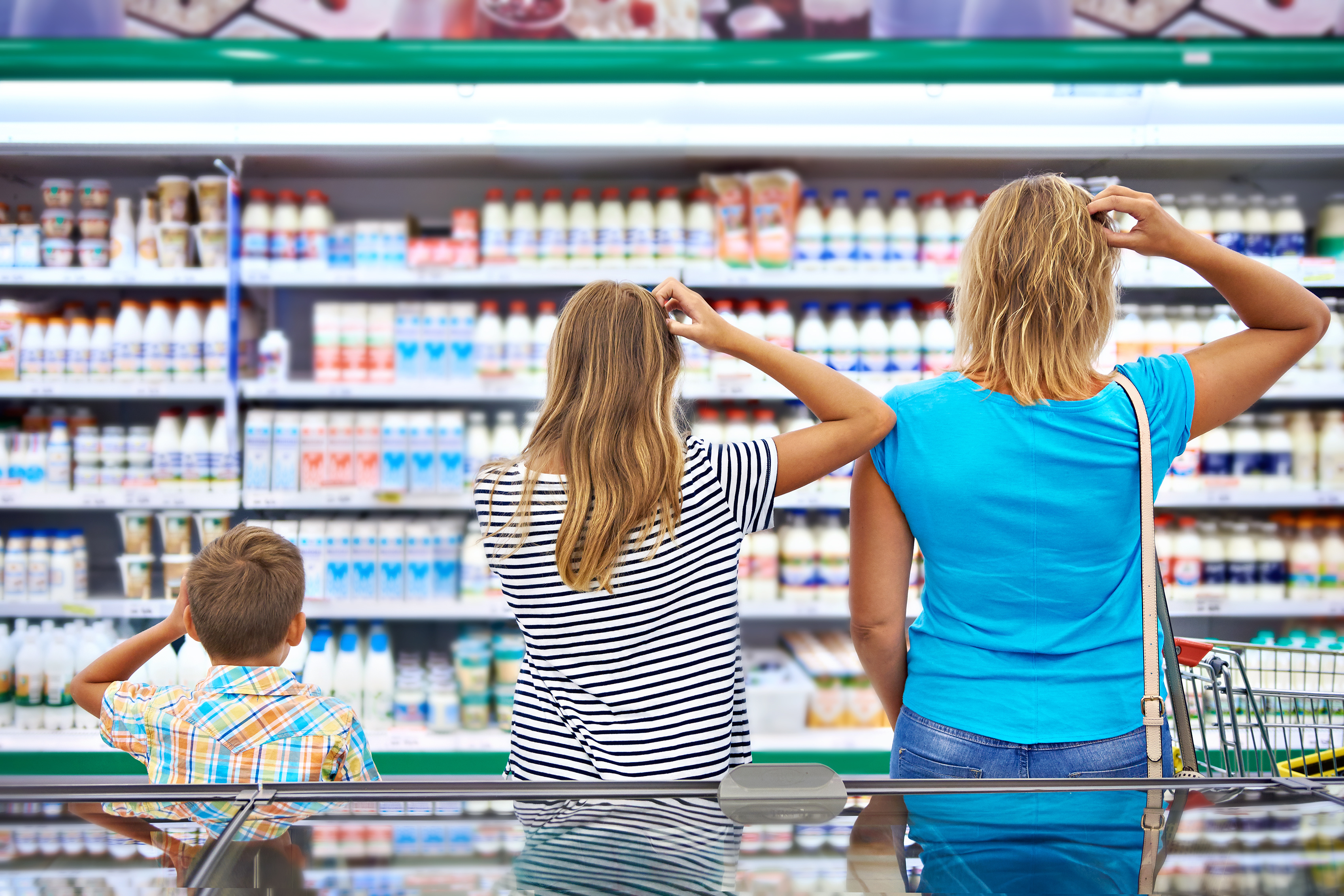 Angesichts der vielen Sinneseindrücke herrscht bei Verbrauchern oft Ratlosigkeit im Supermarkt.