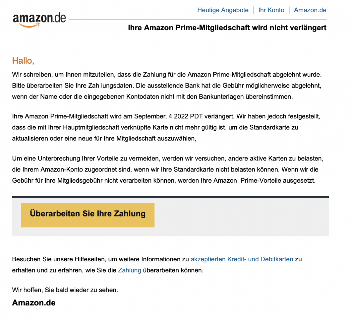 Amazon Phishing