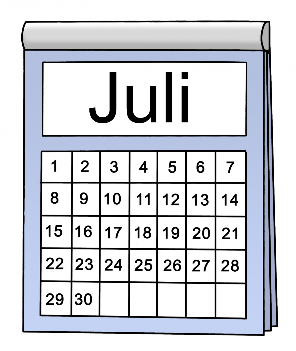 Kalender Juli