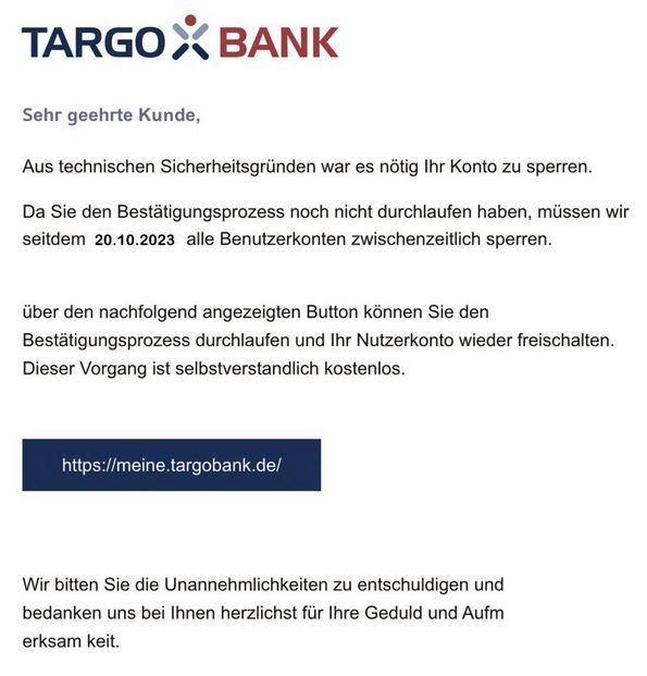 Targobank Phishing