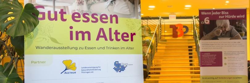 Blick in die Wanderausstellung "Gut essen im Alter".