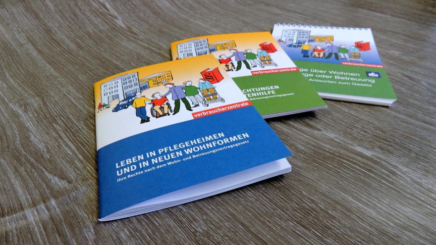 Neuen Broschüren zu Pflege und Betreutem Wohnen