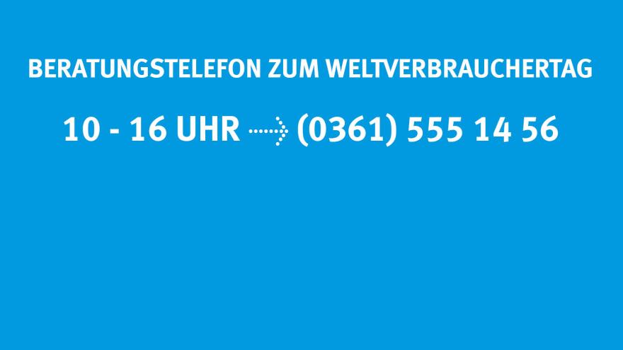 Telefonaktion zum Weltverbrauchertag