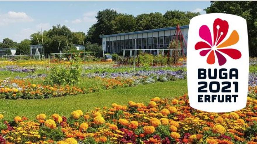Der Egapark in Erfurt ist Schauplatz der Buga2021.