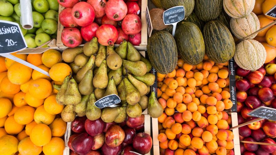 Obst und Gemüse im Supermarkt