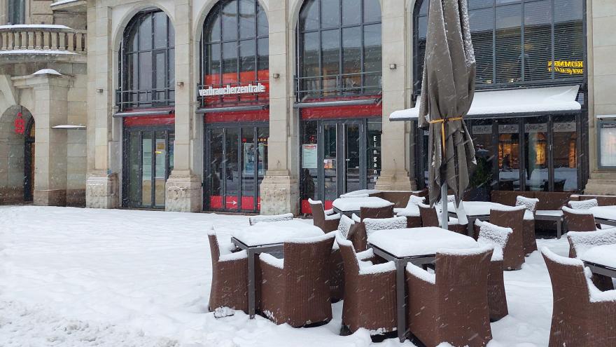 Beratungsstelle Erfurt im Schnee.