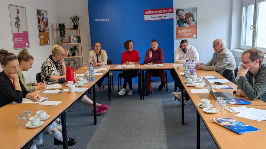 Jahrespressekonferenz der Verbraucherzentrale Thüringen.