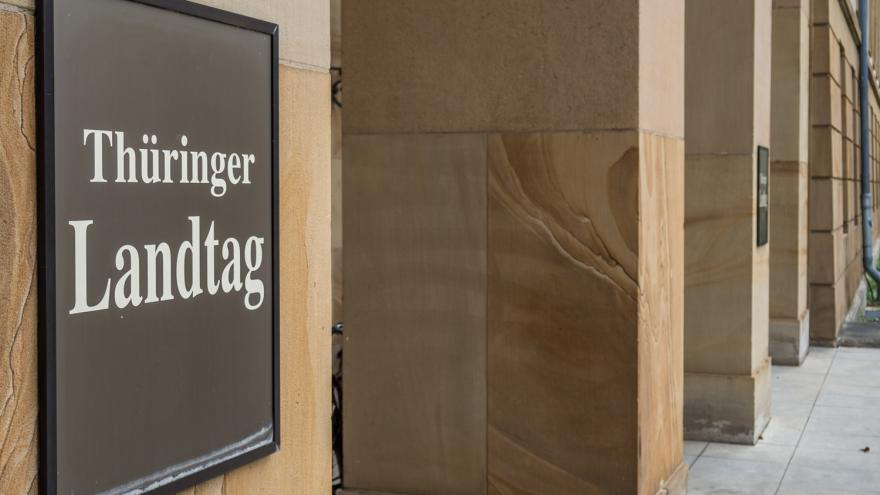 Eingangsbereich des Thüringer Landtags