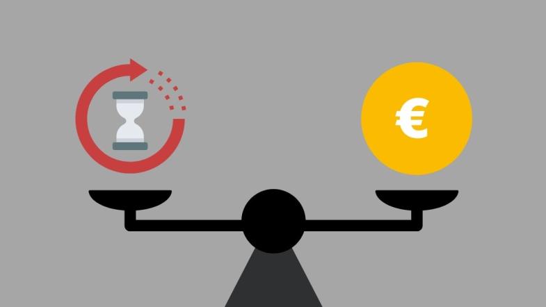 Grafik lange warten oder mehr zahlen