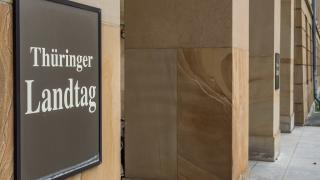 Eingangsbereich des Thüringer Landtags